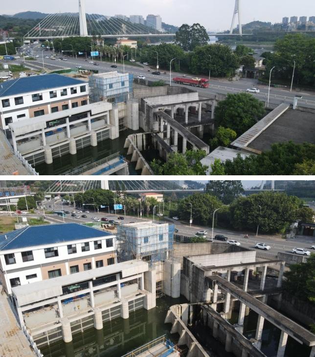 中交路建温泉产业园项目十六浦排涝站一期工程施工完成
